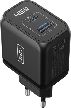 INIU USB C Ladegerät 45W, 2-Port USB A+C Netzteil