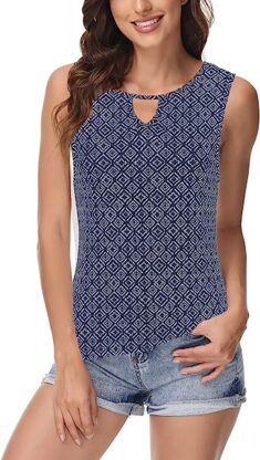 FLEASEE Damen Sommer Tank Top