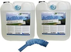 AdBlue 2×10 Liter mit Einfüllschlauch für 16,99€ + 3,90€ versand