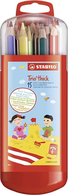 Dreikant-Buntstift – STABILO Trio dick – 15er Box