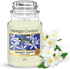 Yankee Candle Duftkerze im Glas (groß) – Midnight Jasmine