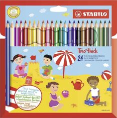 Dreikant-Buntstift STABILO Trio dick im 24er Pack