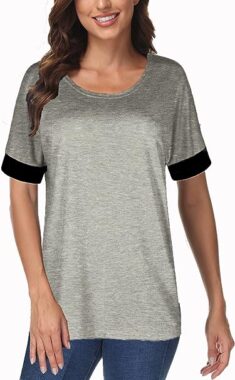 ELFIN Damen T-Shirt Sommer Rundhals