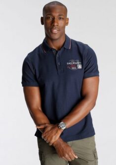 Otto Deal des Tages- DELMAO Poloshirt mit Brustprint und Stickerei