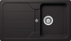 SCHOCK Küchenspüle 86 x 50 cm Formhaus D-100 Nero, CRISTALITE Granitspüle