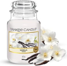 Yankee Candle Duftkerze im Glas (groß) mit Vanilla Duft