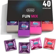 Durex Fun Explosion Kondome in stylischer 40er Großpackung Box
