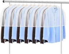 GARPROVM kurze Kleidersäcke Transparent 12 STK, 60x46cm