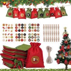 Adventskalender zum Befüllen aus Jute