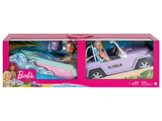 Lidl Deal des Tages- Barbie Geschenkset, mit 2 Puppen, Boot und Jeep
