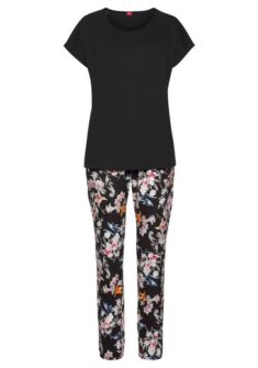 s.Oliver Pyjama (2 tlg., 1 Stück) mit Blumenmuster