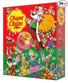 Chupa Chups Adventskalender 2024, Süßigkeiten Adventskalender, Weihnachtskalender Lutscher