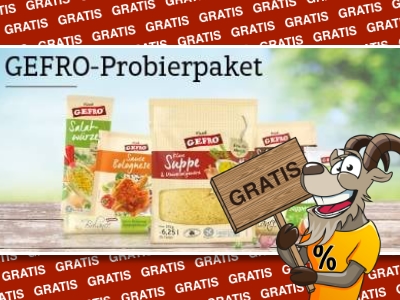 GEFRO Probierpaket kostenlos bestellen, 7 Produkte testen