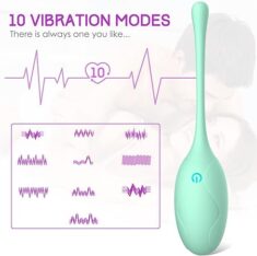 Kugelvibrator mit 10 Vibrationsmodi, aus Silikon und mit Fernbedienung