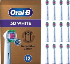 Oral-B Pro 3DWhite Aufsteckbürsten für elektrische Zahnbürste, 12 Stück