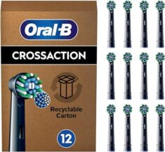Oral-B Pro CrossAction Aufsteckbürsten (12 schwarze Ersatzköpfe)