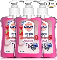 3x Sagrotan Handseife Brombeere und Waldfrüchte