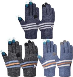 3er-Set AOTOW Winterhandschuhe Kinder