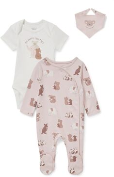C&A Set Baby Mädchen Baumwolle Body Fit Bedruckt