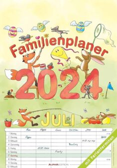 Familienplaner Cartoon 2024