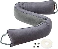 50% sparen: MAGZO Zugluftstopper für Türen 93 x 10 cm Grau