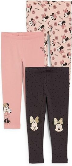 C&A Kinder Mädchen Leggings Minnie Maus im 3er Pack (122-140)