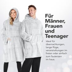 Kapuzenpullover Decke mit Ärmeln