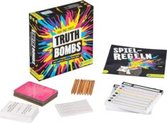 Truth Bombs Gesellschaftsspiel für Spieleabend mit Freunden