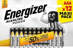 12er Pack von Energizer Alkaline Power-AAA-Batterien
