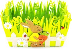 HEITMANN DECO Ostern, Filz-Korb mit Hase