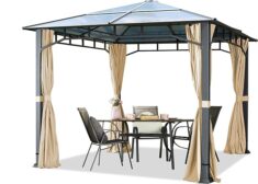 TOOLPORT Gartenpavillon Sunset Deluxe mit Polycarbonat Dach in verschiedenen Größen