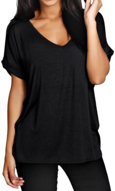 ZANZEA V-Ausschnitt Damenshirt