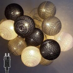 Ciskotu Cotton Ball Lichterkette
