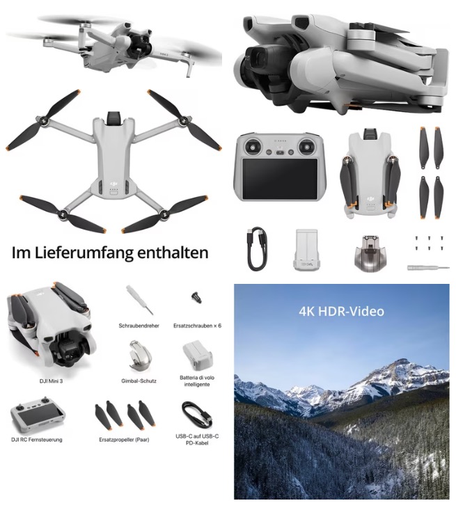 Deal DJI Mini 3 & DJI RC Drohne (4K Ultra HD)