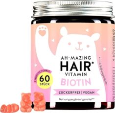 AH-MAZING HAIR Vitamins- Biotin Hochdosiert Gummibärchen, Zuckerfrei, Haarvitamine