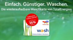 TOTAL Waschkarte günstiger