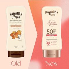 Hawaiian Tropic Sonnencreme mit LSF 50+, Glowing Protection