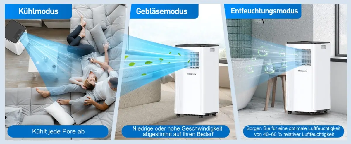 mobile Klimaanlage Modus