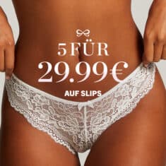 Hunkemöller Aktion – 5 Slips für 29,99€ im Angebot