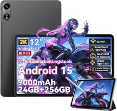OSCAL Pad 100 – AI Tablet mit Android 15, 12 Zoll 2K & 24GB RAM