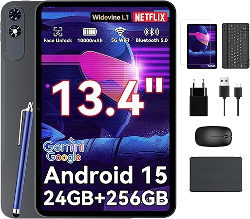 TABWEE T60 Pro Tablet 13,4 Zoll – High-End Leistung mit Android 15 & 120 Hz Display