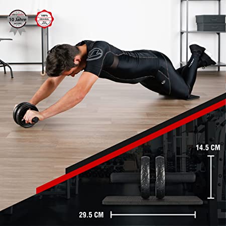 Ultrasport Bauchtrainer AB Roller inkl. Knieauflage 5 27Cu0pUmsG