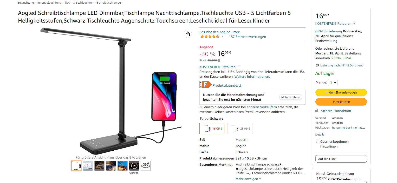 30% Rabatt auf diese Schreibtischlampe 5 4Ewao6gFeb