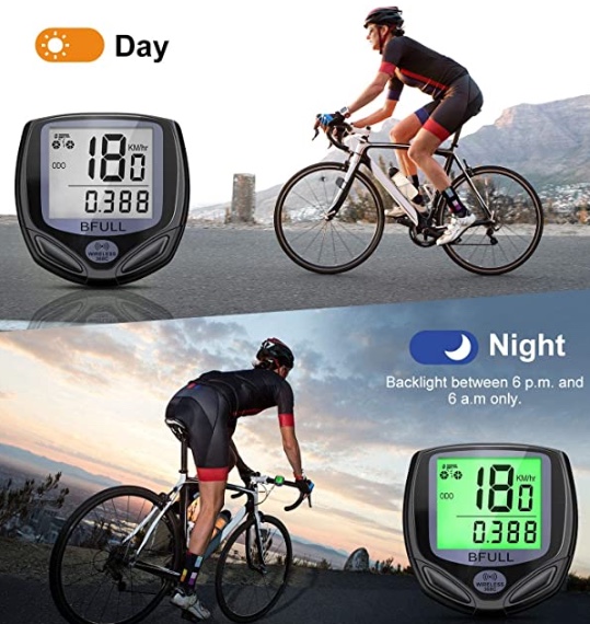 UCANFIX Fahrrad Computer, kabellos, wasserdicht, 16 Funktionen 5 BNXJ2KRIbh