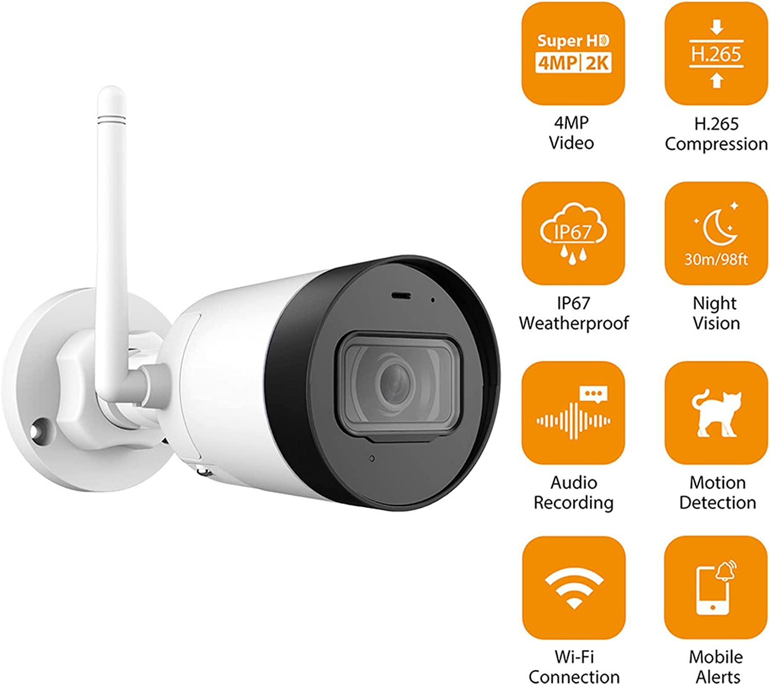 HAOTING Sicherheitskamera für den Außenbereich 5 LBKD4EnCMf