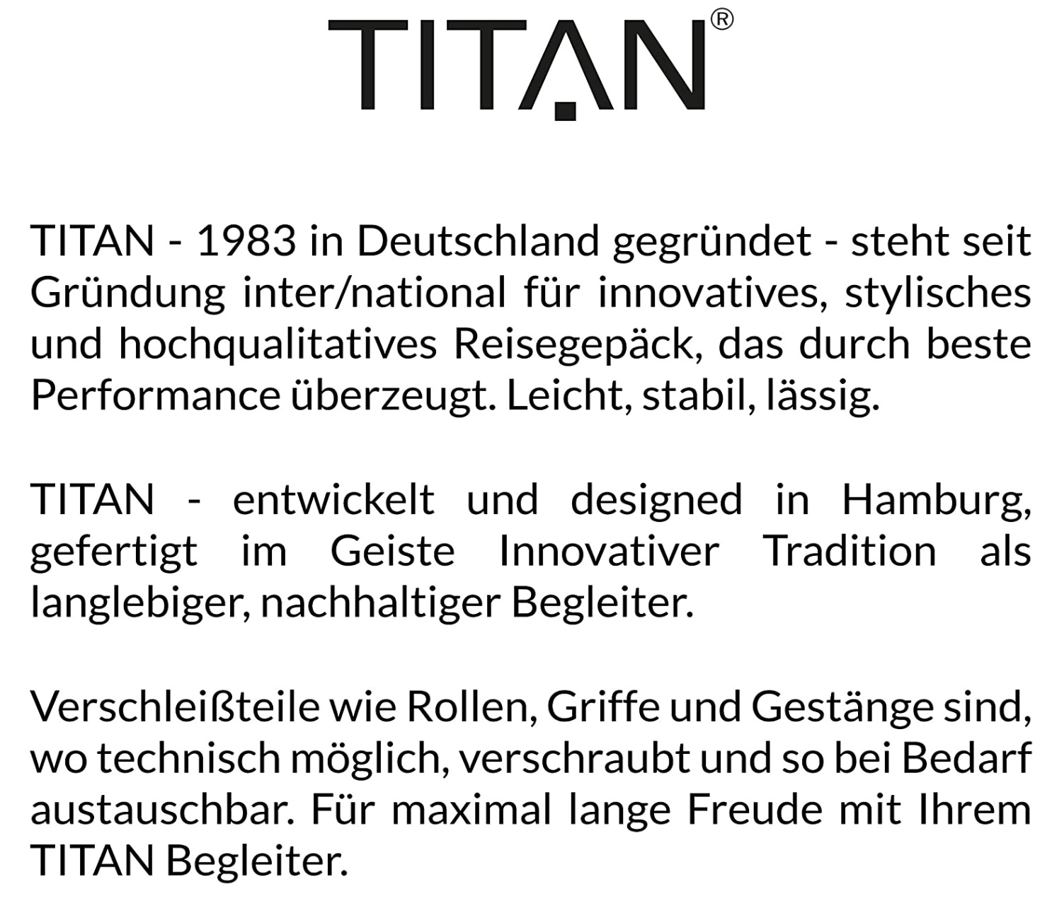 TITAN 4-Rad Koffer Hartschale Größe L mit TSA Schloss 9 Lwkb8gu9cR