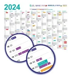 A1 Wandkalender 2024 kostenlos