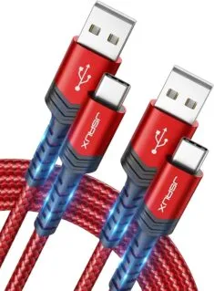JSAUX USB C Kabel 3,1A [2 Stück 2M]
